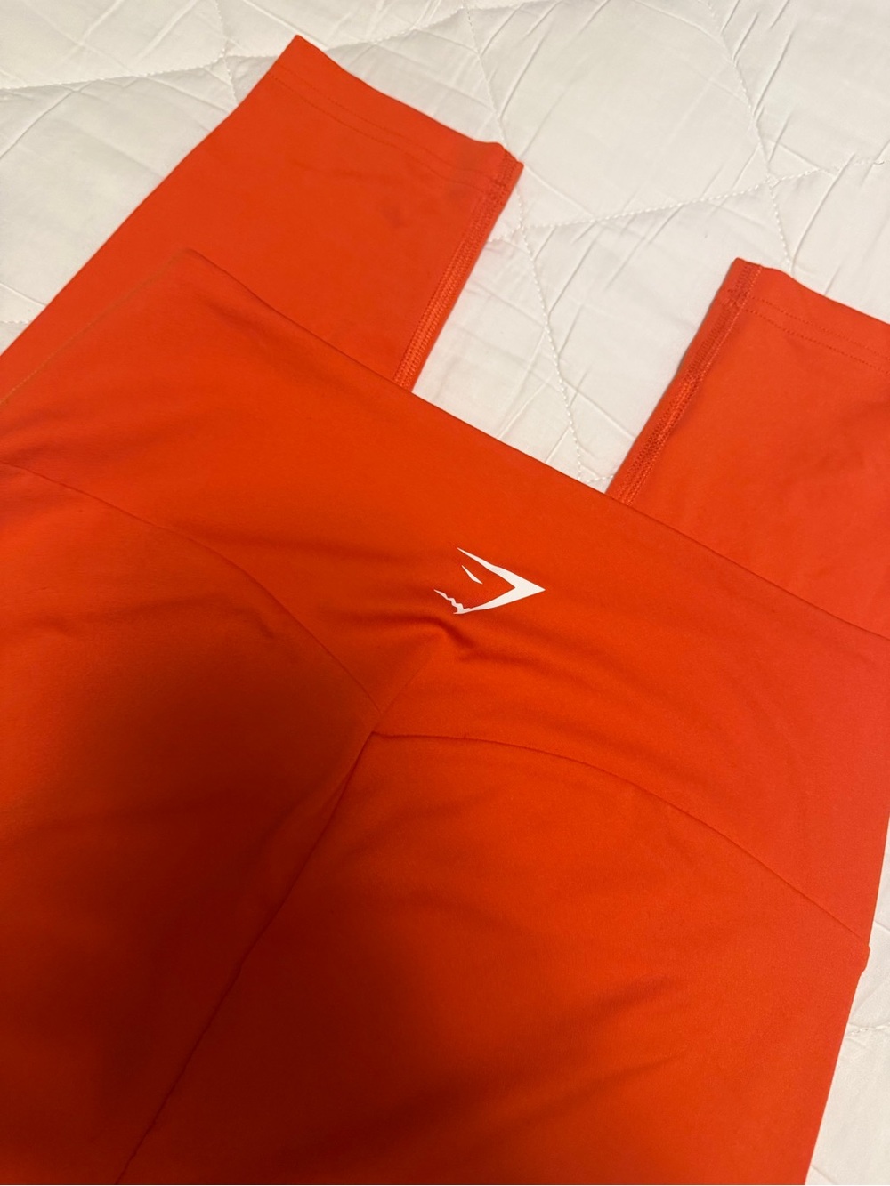 Gymshark Seamless High-Waist Leggings in Bright Orange - Picture 4 of 4